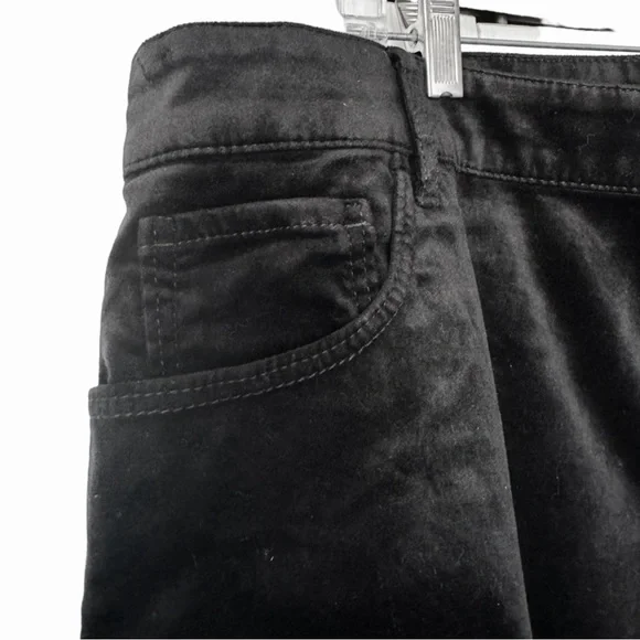 LOFT Plus Black Midrise Stretch Velour Skinny Pants size 22 NWT - Picture 7 of 16